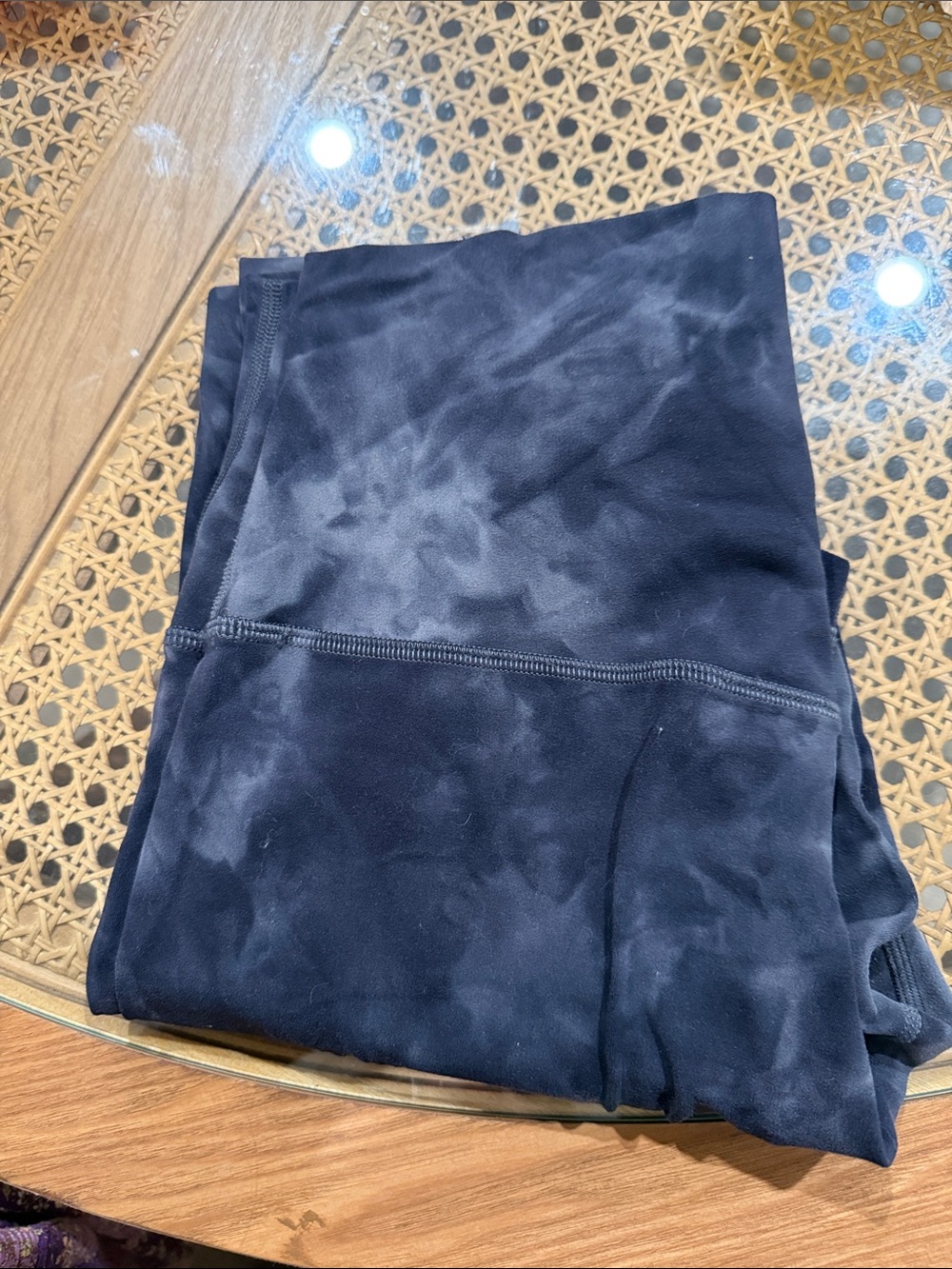 lululemon athletica Black with Gray Marble Leggings